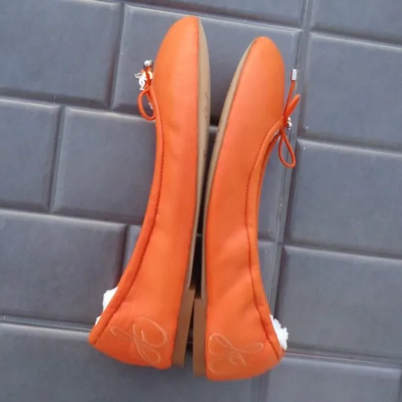 SIZE 4. Sam Edelman big girl FELICIA leather ballet flats.