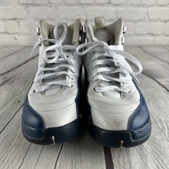 Size 7Y / 8.5 W🔥 Authentic Nike Air Jordan 12 Retro French Blue‎ 2016