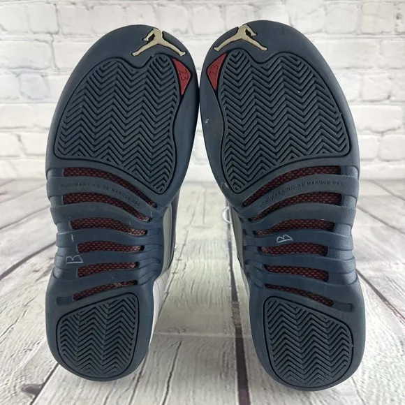 Size 7Y / 8.5 W🔥 Authentic Nike Air Jordan 12 Retro French Blue‎ 2016