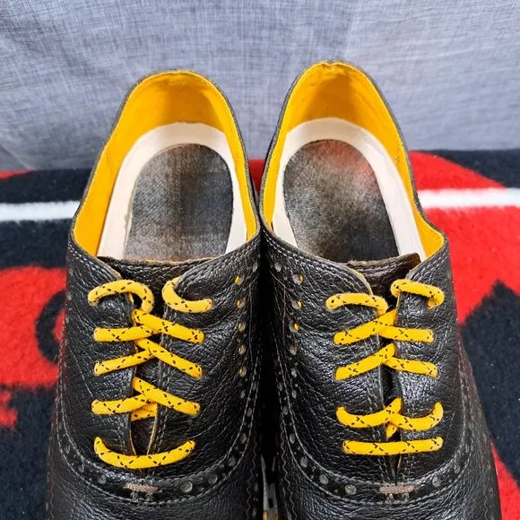 Size 9.5M Cole Haan Zerogrand Wingtip Oxford Birnstein/Yellow Shoes Men