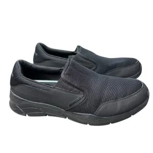 Skechers Men's Size 13 Equalizer 4.0 Persisting Walking Shoes Black Slip On