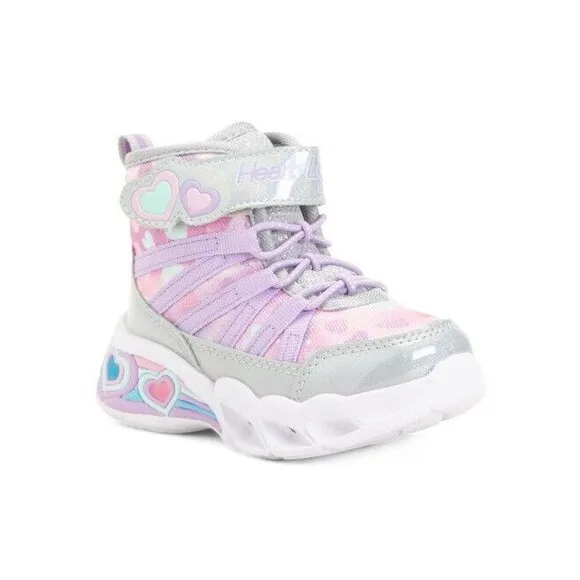 Skechers Sweetheart Light Up Sneaker Boots Toddler Girl Size 5 Pink NEW in Box