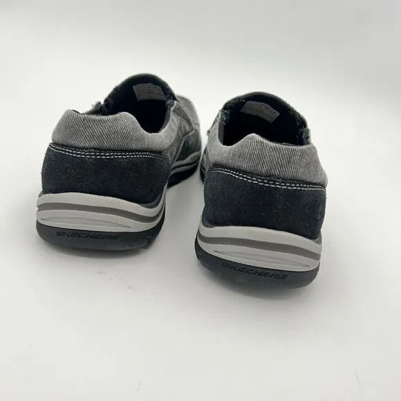Skechers Shoes Men’s 8.5 Relaxed Fit Avillo Slip-On Sneaker Grey