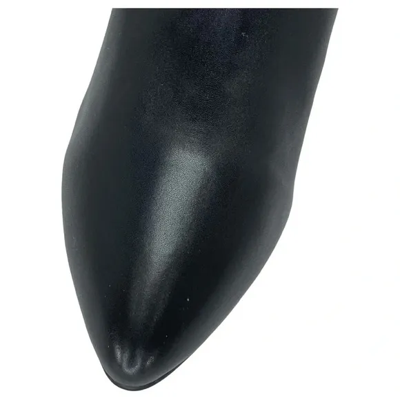 SMASH Shoes Chiku Black Faux Leather Womens Ankle Boots Size 10M
