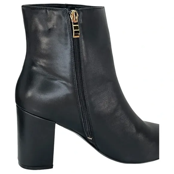 SMASH Shoes Chiku Black Faux Leather Womens Ankle Boots Size 10M