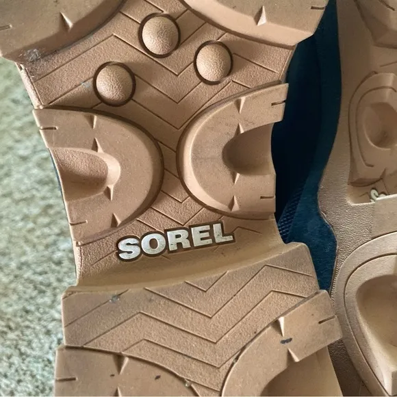 Sorel Free People Brex Lace Up Boots Taupe Leather Sz 11