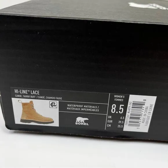 SOREL Lace-up Hi-line boots canoe tawny buff - 8.5
