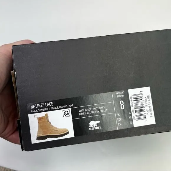 SOREL Lace-up Hi-line boots canoe tawny buff - 8