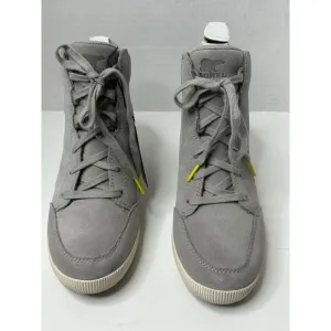 Sorel Out N About II Lace-Up Wedge Sneakers Shoes Dove Color Women Size 8 New