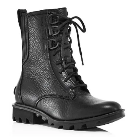 SOREL Phoenix Lace-Up Waterproof Combat Boots size