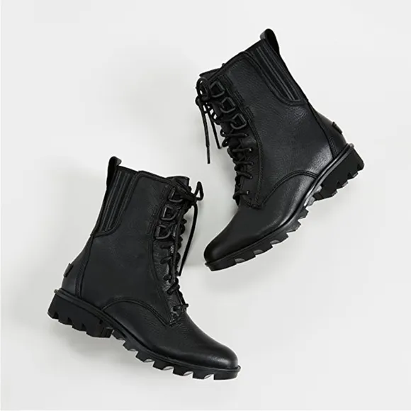 SOREL Phoenix Lace-Up Waterproof Combat Boots size