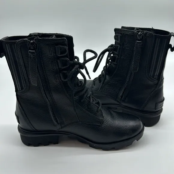 SOREL Phoenix Lace-Up Waterproof Combat Boots size