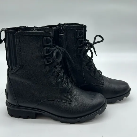 SOREL Phoenix Lace-Up Waterproof Combat Boots size