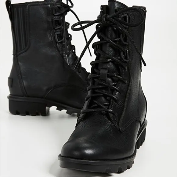 SOREL Phoenix Lace-Up Waterproof Combat Boots size