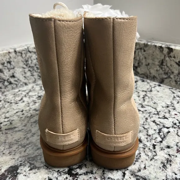 Sorel Phoenix Luxe Women’s Leather Lace Up Ankle Boots Size 7