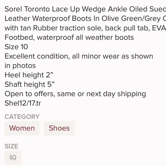 Sorel • Toronto tan gray lace up wedge boots