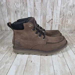 Sorel Waterproof Leather Ankle Boots Casual‎ Work Brown Men's Size 9