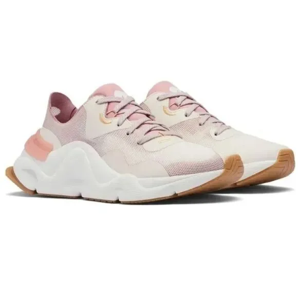 Sorel Women's Kinetic RNEGD Float Shoes Sneaker Chalk Ivory/Eraser Pink Size 8