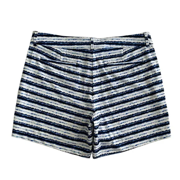 Spanx Sunshine Shorts 6” Blue Painted Stripe