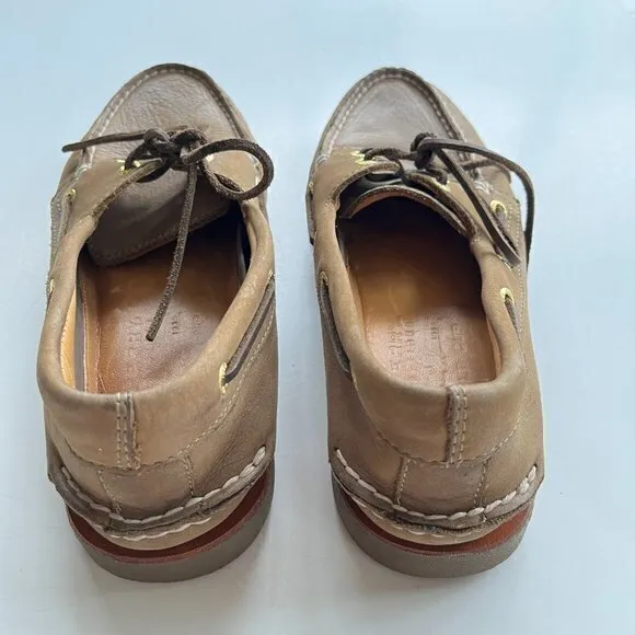 Sperry 0219477 Top-Sider Mens Size 8M Gold 2-Eye Tan Boat Shoe Moc Slip On Shoes