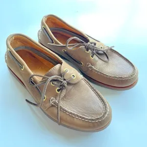 Sperry 0219477 Top-Sider Mens Size 8M Gold 2-Eye Tan Boat Shoe Moc Slip On Shoes