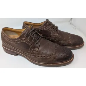 Sperry Gold Cup Brown Leather Shoes 10.5 M Oxford Wingtip STS13785 Derby Lace Up