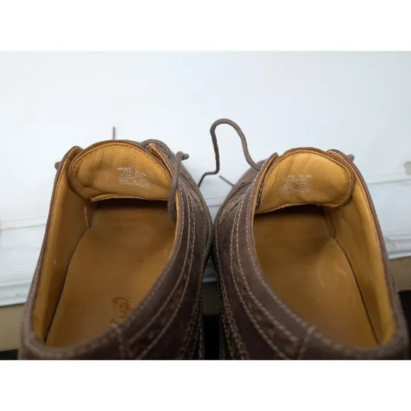Sperry Gold Cup Brown Leather Shoes 10.5 M Oxford Wingtip STS13785 Derby Lace Up