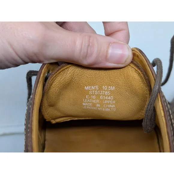 Sperry Gold Cup Brown Leather Shoes 10.5 M Oxford Wingtip STS13785 Derby Lace Up