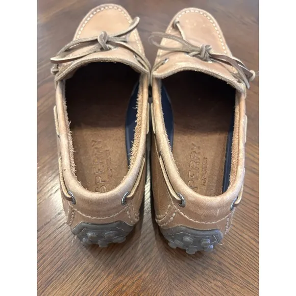 Sperry Hamilton Tan Nubuck Leather Driving Moccasins Men's Size 11