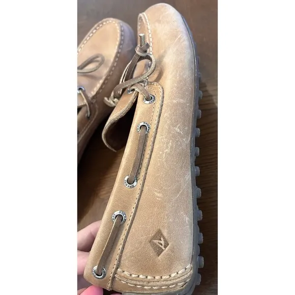 Sperry Hamilton Tan Nubuck Leather Driving Moccasins Men's Size 11