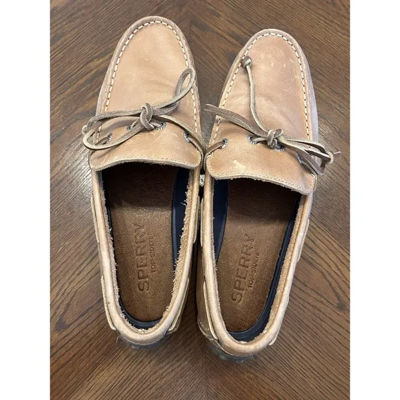 Sperry Hamilton Tan Nubuck Leather Driving Moccasins Men's Size 11