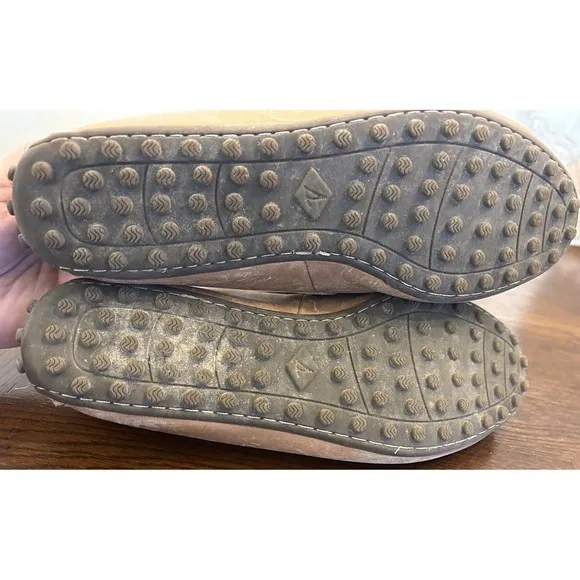 Sperry Hamilton Tan Nubuck Leather Driving Moccasins Men's Size 11