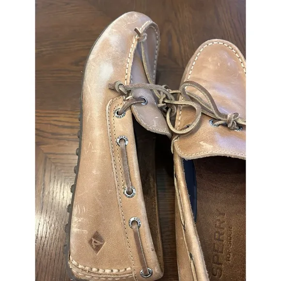 Sperry Hamilton Tan Nubuck Leather Driving Moccasins Men's Size 11