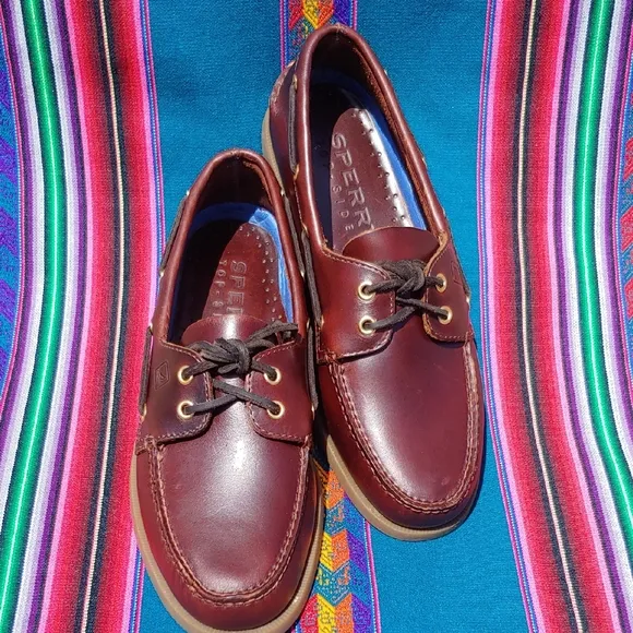 Sperry Men's Authentic Original Classic Boat Shoes Leather Brown NWOT 9.5 W