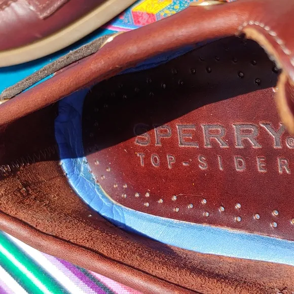 Sperry Men's Authentic Original Classic Boat Shoes Leather Brown NWOT 9.5 W