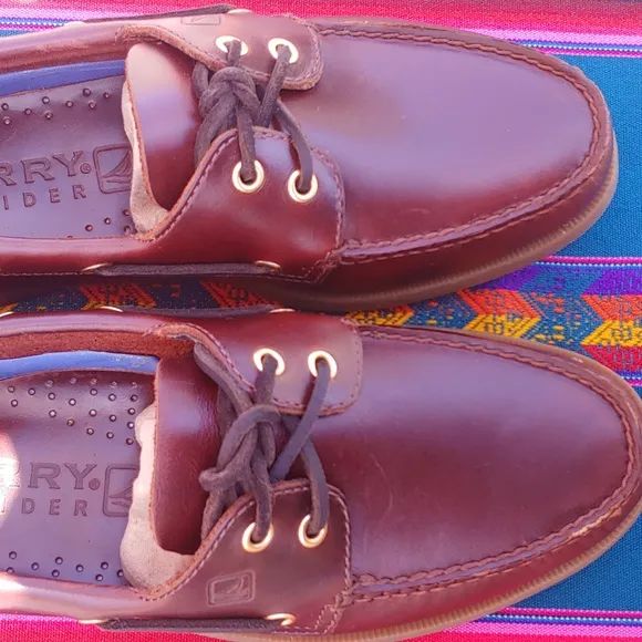 Sperry Men's Authentic Original Classic Boat Shoes Leather Brown NWOT 9.5 W