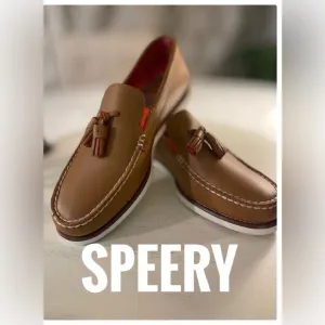 Sperry Men's Authentic Original Tassel Boat Shoe, TAN