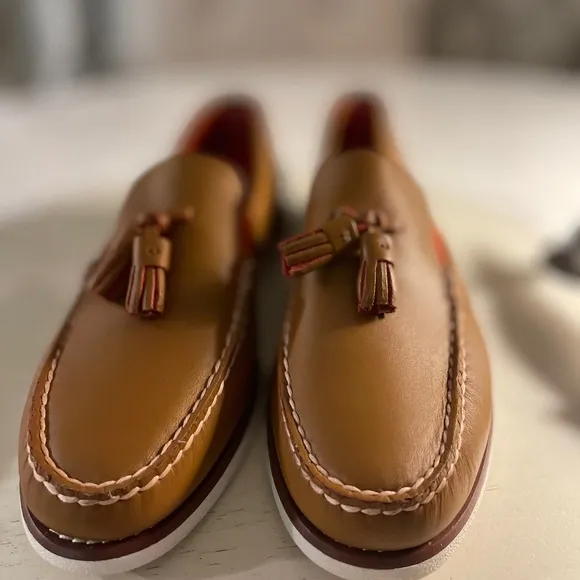 Sperry Men's Authentic Original Tassel Boat Shoe, TAN