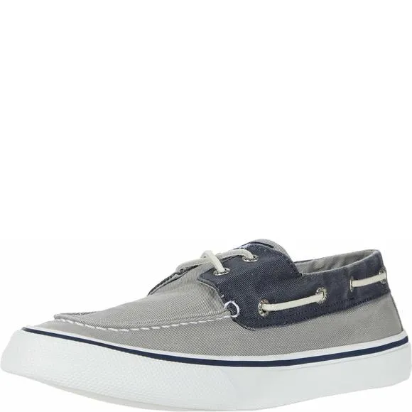 SPERRY MEN'S BAHAMA II BOAT SHOE, SW GREY/NAVY, 10.5 M US