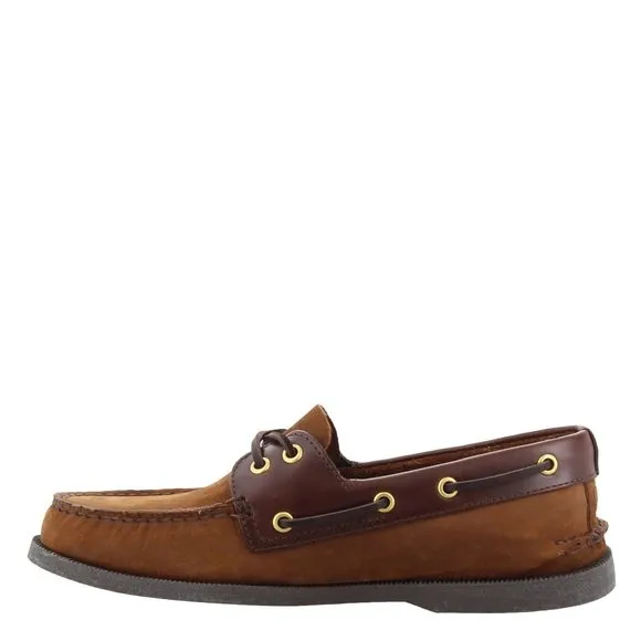 SPERRY MENS FOOTWEAR MEN'S AUTHENTIC ORIGINAL 2-EYE BOAT SHOE, BROWN BUCK,
