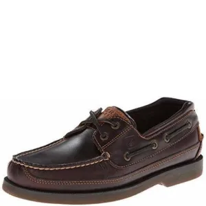 SPERRY MENS MAKO 2-EYE BOAT SHOE, AMARETTO, 10 WIDE