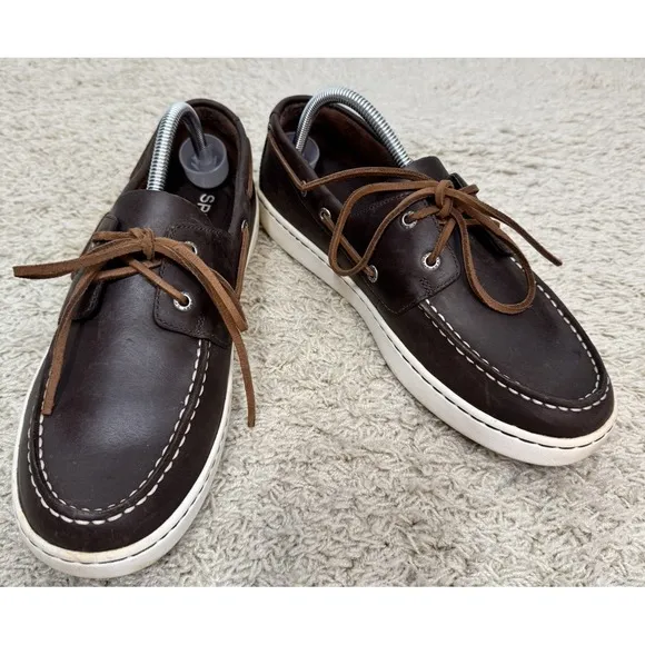 Sperry Men's Sperry Cup Two Eye Boat Shoes Size 10 Classic Non Slip Comfort