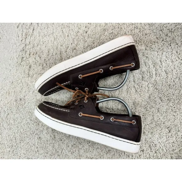 Sperry Men's Sperry Cup Two Eye Boat Shoes Size 10 Classic Non Slip Comfort