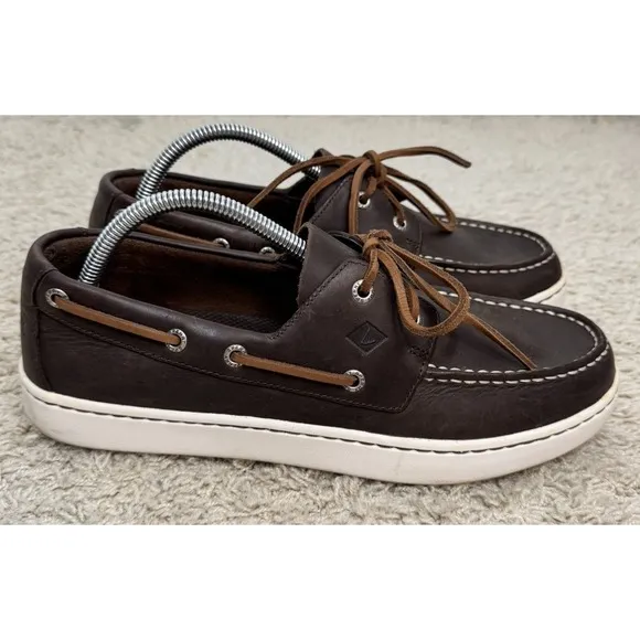 Sperry Men's Sperry Cup Two Eye Boat Shoes Size 10 Classic Non Slip Comfort