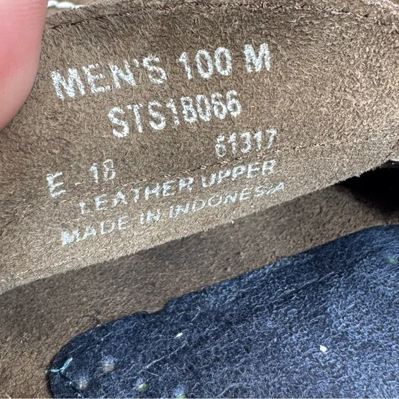 Sperry Suede Nautical Penny Loafer Shoes Brown Mens Size 10