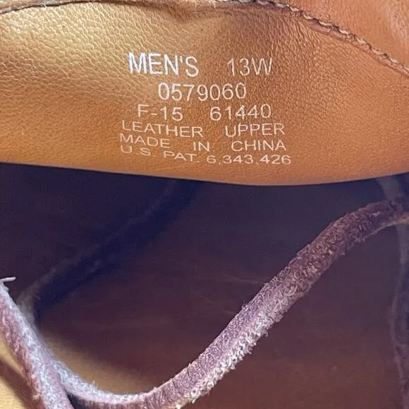 Sperry Top Sider Gold Cup ASV Men’s Size 13 M Leather Moc Toe Two Eye Boat Shoes