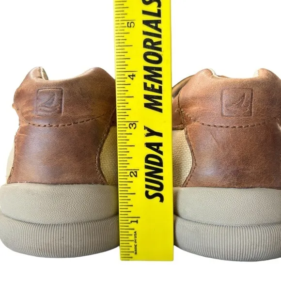 Sperry Top-Sider Mens Boat Deck Shoe Brown Leather Sz 11 Classic Preppy Nautical