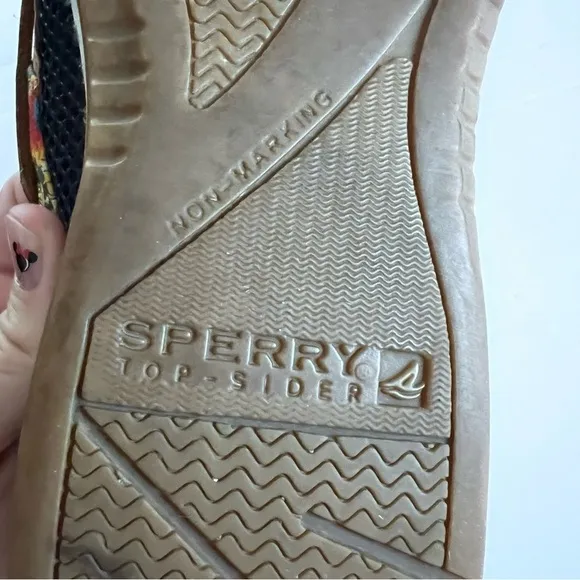 Sperry Topsider Bluefish Liberty Floral Boat Shoe Size 9.5