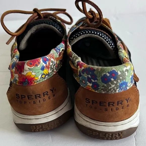 Sperry Topsider Bluefish Liberty Floral Boat Shoe Size 9.5