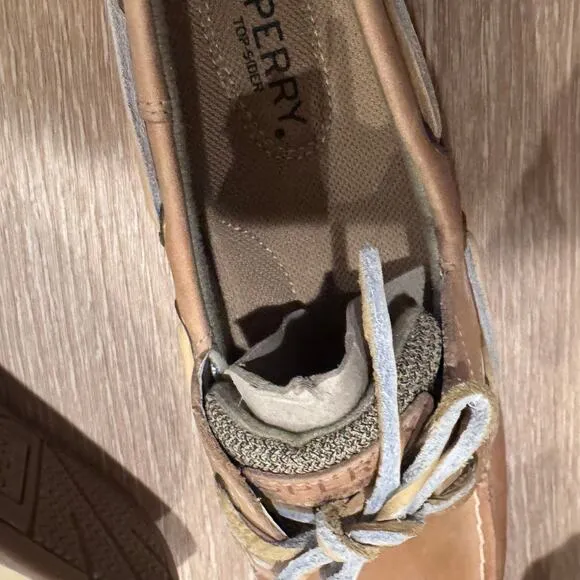 Sperry Women's Bluefish 2-Eye Boat Shoes Linen/Oat (9276619) Size 7M NWB